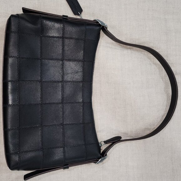 Coach / Coachtopia Alter/Ego Shoulder Bag in Checkerboard Upcrafted Leather - Picture 3 of 7